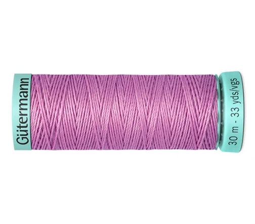 Нить Silk R 753 для фасонных швов, 30м, 100% шелк, цвет 211 нежно сиренево-розовый, Gutermann 723878