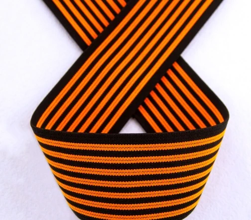Резинка PEGA неоновая, 50 мм, цвет оранжевый/черный