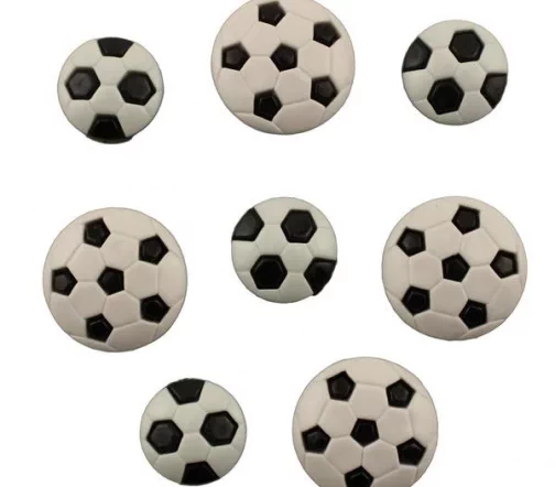 Декоративные пуговицы Buttons Galore "Футбольные мячи", 4069