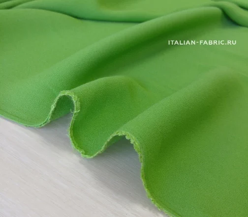 Креп вискозный однотонный, цвет салатовый, CRV12-5