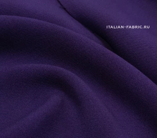 Креп однотонный костюмный, цвет фиолетовый, 01878-8