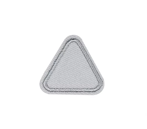 Термоаппликация Marbet "Треугольник малый", 3 х 2,7 см, цвет св.серый, 565508.009