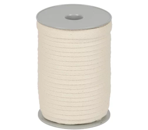Шнур плоский, 15 мм, цвет молочный, арт. ХБ-8515-2