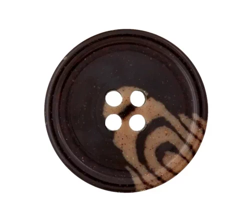 Пуговица, Union Knopf, 4 отв., кофе/пластик, цв.коричн., 20мм, 453464-020-0022