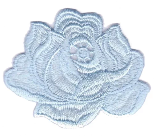Термоаппликация "Бутон цветка", 4,5 х 5,5 см, голубой, арт. 568485.D