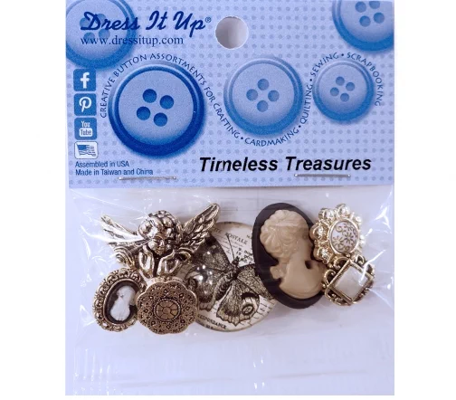 Декоративные пуговицы Dress It Up "Вечные сокровища", 10067
