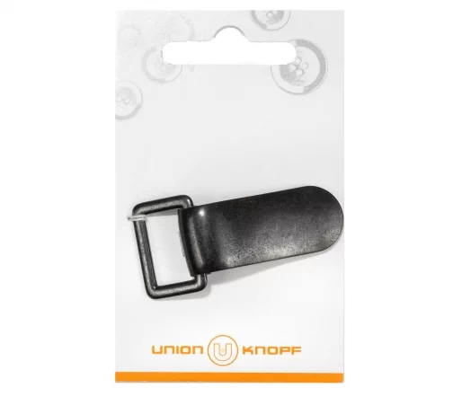 Застежка клипса Union Knopf, 40 мм, металл, цвет черный, 195002