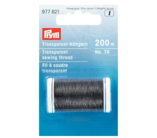 977621 Прозрачная нить для шитья №70 темный цв., 200м Prym