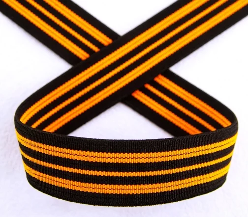 Резинка PEGA неоновая, 21 мм, цвет оранжевый/черный