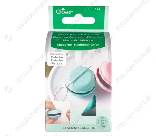 4131 Магнитная игольница-точилка для игл "Макарун", 36 х 20 мм, цвет фисташковый, Clover