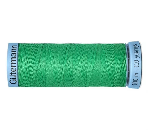 Нить Silk S303 для тонких швов, 100м, 100% шелк, цвет 401 горный луг, Gutermann 744590