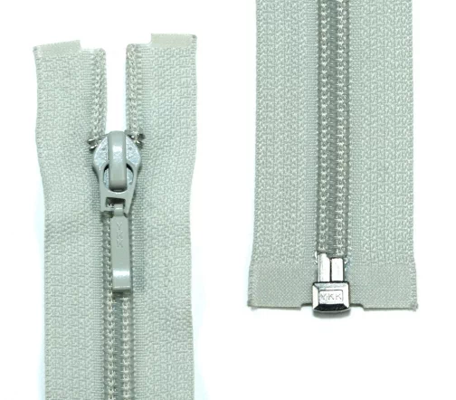 Молния YKK спираль разъёмная, 1 замок, 35см, 5мм, цвет 831, светлый серо-зеленый