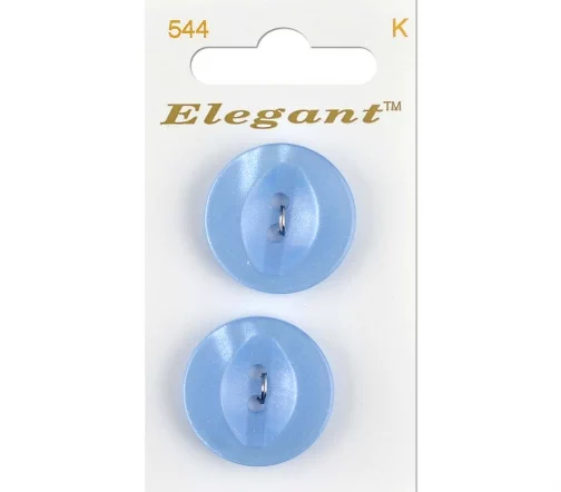 Пуговицы, Elegant, арт. 544 L, 2 отв., 25 мм, пластик, 2 шт.