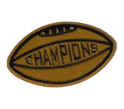 Термоаппликация Marbet "Мяч Champions", под кожу, ворсовый, 9 х 5,2 см, цвет коричневый, 565419