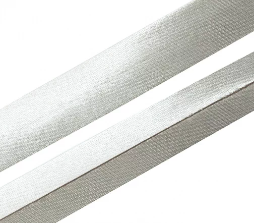 Косая бейка SAFISA атласная, 20 мм, п/э, цвет 066, серо-бежевый
