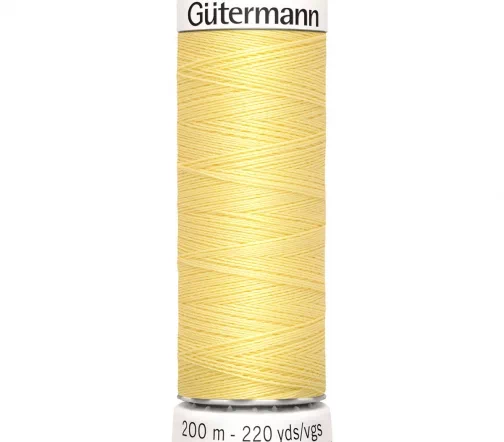 Нить Sew All для всех материалов, 200м, 100% п/э, цвет 578 бледно-желтый, Gutermann 748277