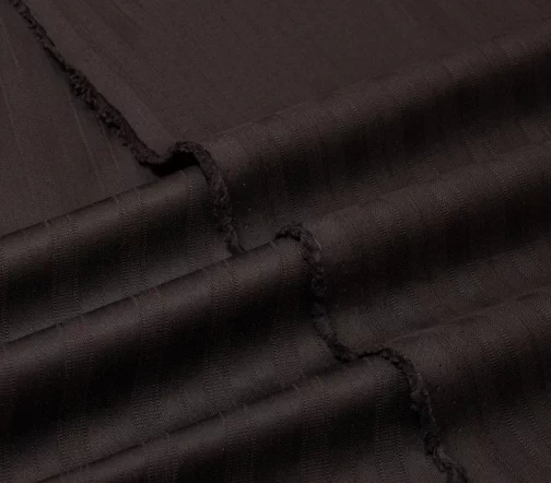 Сорочечный хлопок в полоску, цвет коричневый, 25633