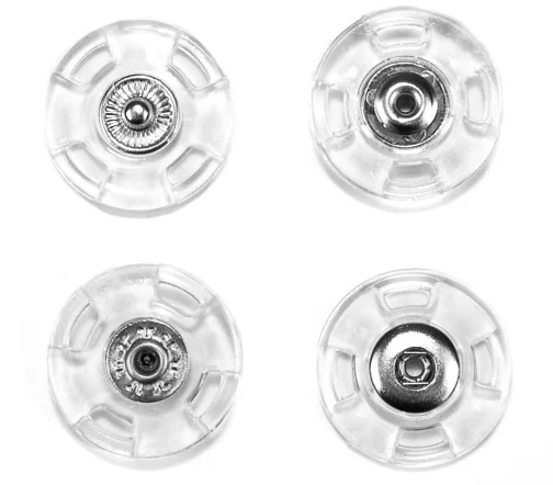 Кнопка пришивная, пластик, 21 мм, прозрачная, A2201-21