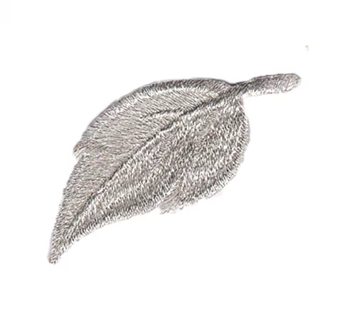 Термоаппликация Marbet "Лист", 3,5 х 1,5 см, серебро, 565110.A