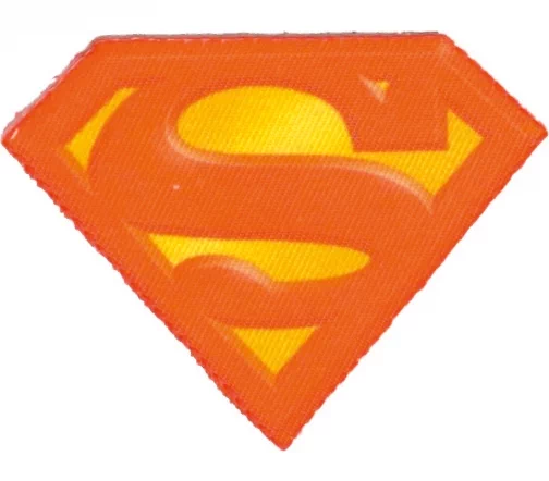 Термоаппликация "Значок супермен", 8,9 x 7,1 см , арт. 32314