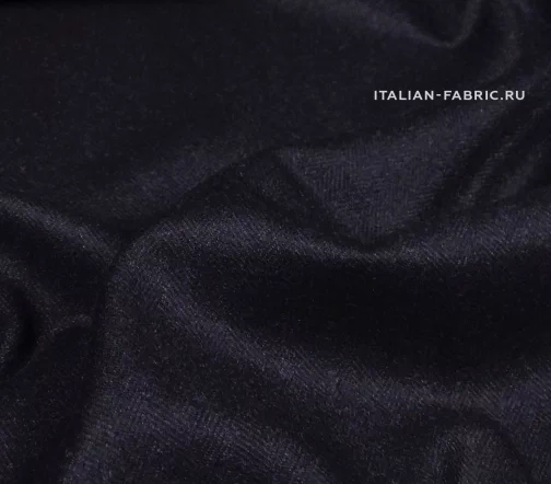 Кашемир костюмный Piacenza в елочку, цвет черный, 01213