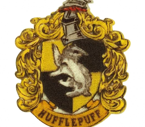 Термоаппликация "Пуффендуй эмблема", 7,9 x 6,7 см , арт. 37708