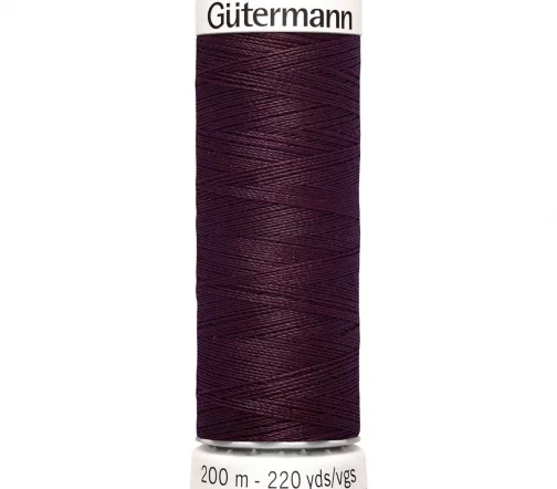 Нить Sew All для всех материалов, 200м, 100% п/э, цвет 130 т.марсала, Gutermann 748277