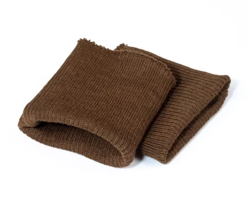 Манжеты трикотаж, полушерсть, цвет дерева, 124-096