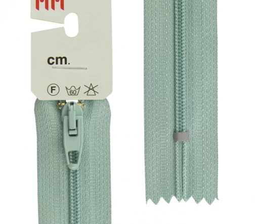 Молния Meras Rizip спираль, 18 см, неразъёмная, 4 мм, цвет 2712, мятно-серый