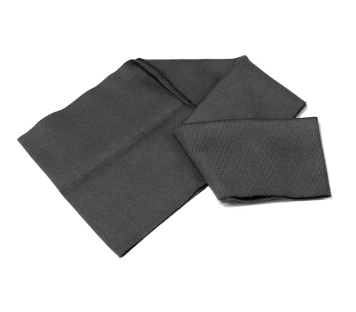 Кромка трикотаж, хлопок, большая, цвет темно-серый, 128-011