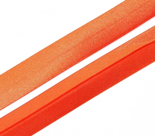 Косая бейка SAFISA атласная, 20 мм, п/э, цвет 061, алый
