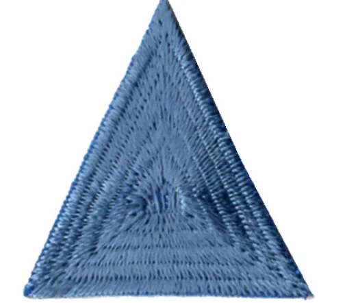 Термоаппликация "Треугольник" цвет голубой, 3,5 x 3,5 x 3,5 см, арт. 23626