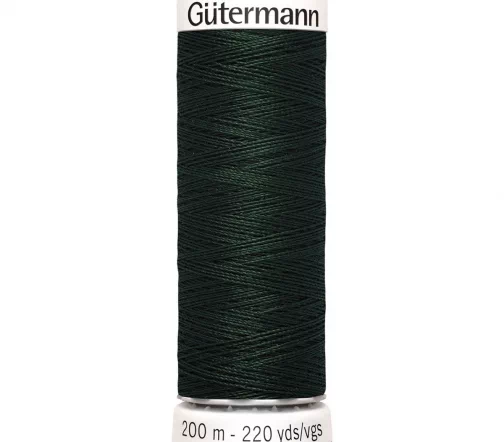 Нить Sew All для всех материалов, 200м, 100% п/э, цвет 707 т.зеленый, Gutermann 748277