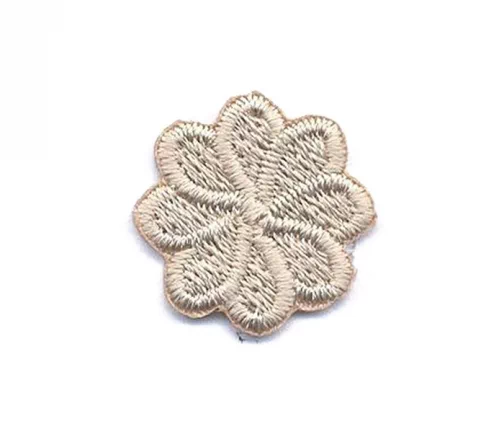 Термоаппликация Marbet "Цветок восьмилистник малый", 1,7 х 1,7 см, серо-бежевый, 569204.G