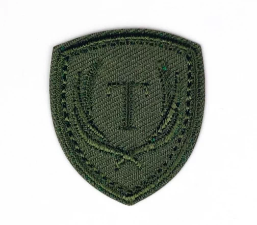 Термоаппликация Marbet "Эмблема "Т", 3,1 х 3,5 см, зеленый, арт. 565344.019
