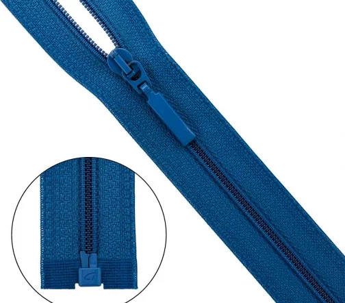 Молния ARTA "витая" разъем., 1 зам., Т6 - 85см (115 синий), 253-85-115