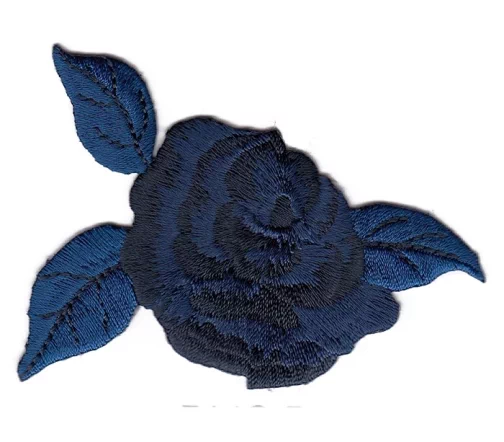 Термоаппликация Marbet "Роза т.синяя с листьями", 7,5 х 5,5 см, 565113.B