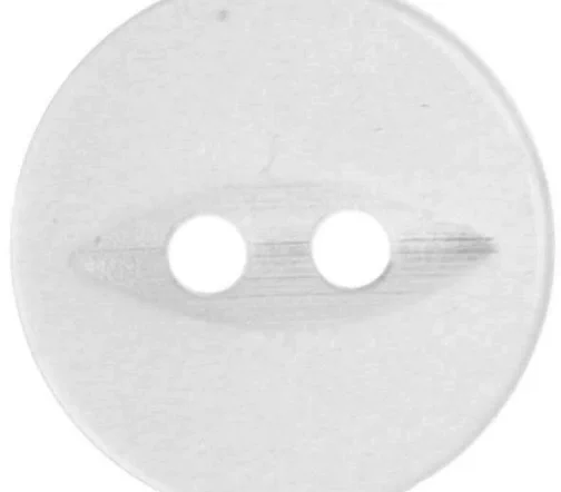 Пуговицы Hemline "Basic", пластик, 2 отв., 20 мм, 4 шт., цвет белый