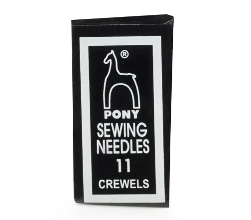 Иглы ручные для шитья и вышивания Crewels с золотым ушком, № 9, 25 шт., PONY 04159