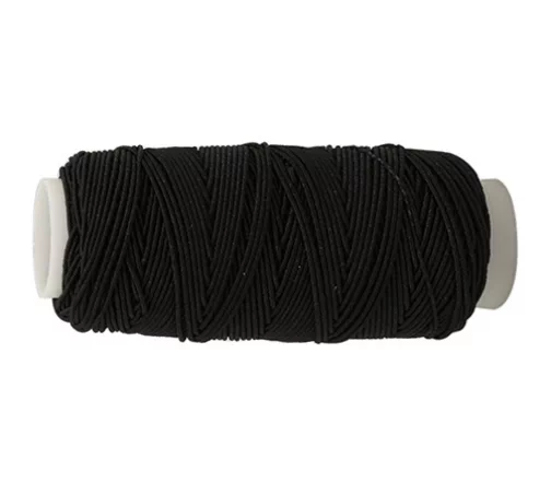 Нить эластичная Astra, 25 м, цвет черный, 425029-2