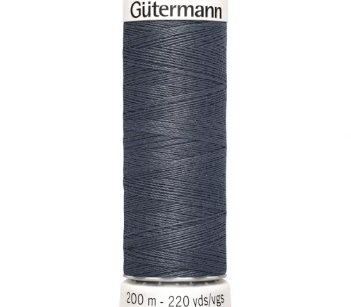 Нить Sew All для всех материалов, 200м, 100% п/э, цвет 093 аспидно-серый, Gutermann 748277
