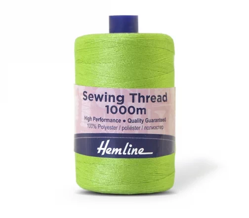 Нить универсальная 40/2, 1000м, 100% п/э, цвет 600 зеленый, Hemline N4124