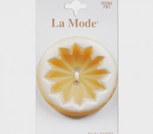 Пуговица Big buttons, арт. 31972, 2 отв., 44 мм, пластик, песочный