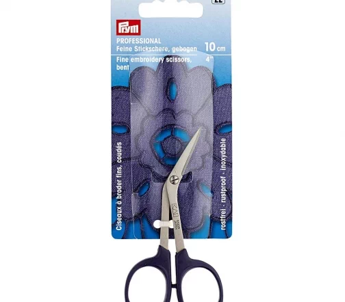 611516 Ножницы для вышивки, тонкие, изогнутые, со стандарт. ручками, 10см, Prym