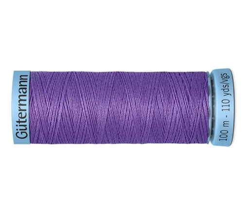 Нить Silk S303 для тонких швов, 100м, 100% шелк, цвет 391 сиреневый, Gutermann 744590