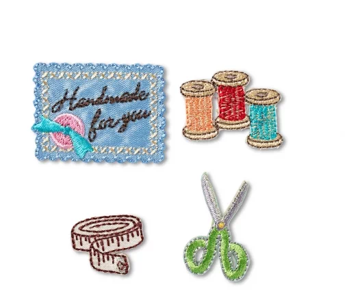 926471 Наборй термоаппликаций "Handmade for you", 4 шт., Prym
