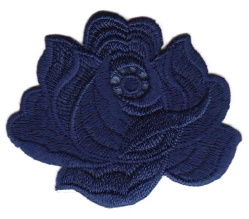 Термоаппликация "Бутон цветка", 4,5 х 5,5 см, синий, арт. 568485.B