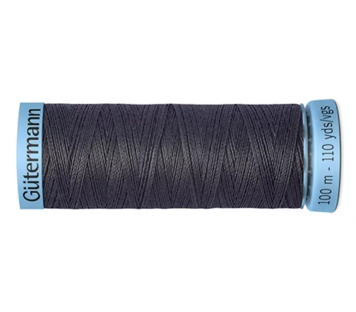 Нить Silk S303 для тонких швов, 100м, 100% шелк, цвет 036 серый, Gutermann 744590