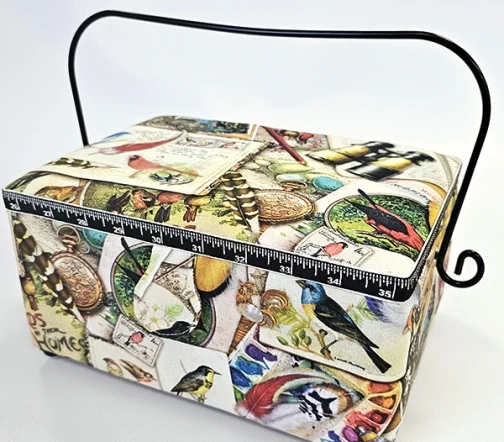 Шкатулка "Птицы в домиках", 24,5 x 18 x 13,5 см, 4316-RT-14