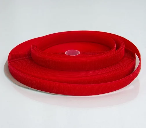 Лента контактная "крючок", шир. 20 мм, цвет красный, 20050